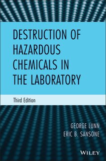 Front cover_Destruction of Hazardous Chemicals in the Laboratory