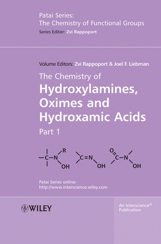 Front cover_The Chemistry of Hydroxylamines, Oximes and Hydroxamic Acids, Volume 1