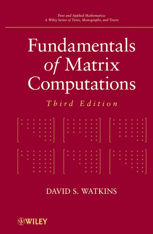 Front cover_Fundamentals of Matrix Computations