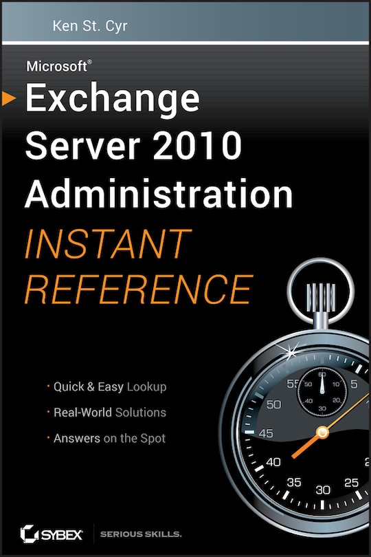 Couverture_Microsoft Exchange Server 2010 Administration Instant Reference