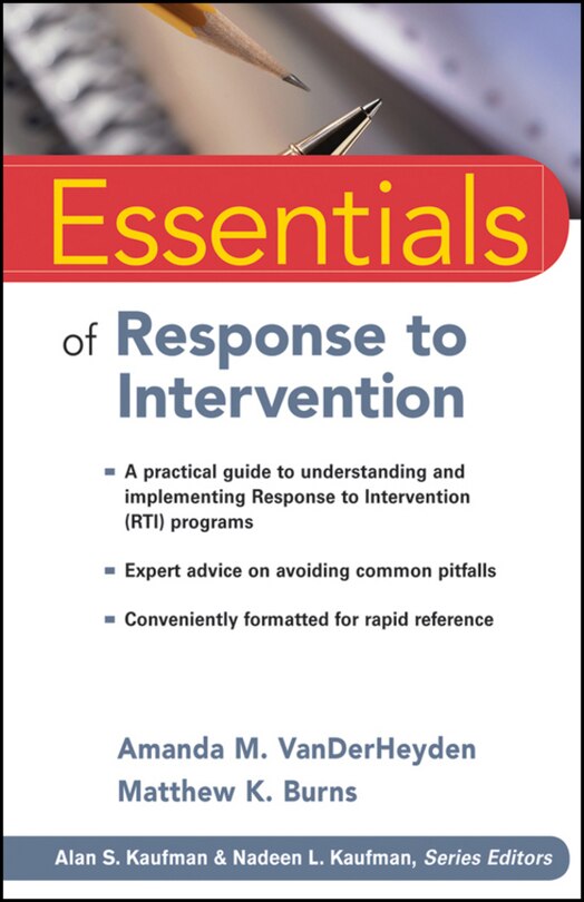 Couverture_Essentials of Response to Intervention