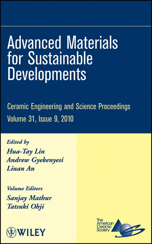 Couverture_Advanced Materials for Sustainable Developments, Volume 31, Issue 9