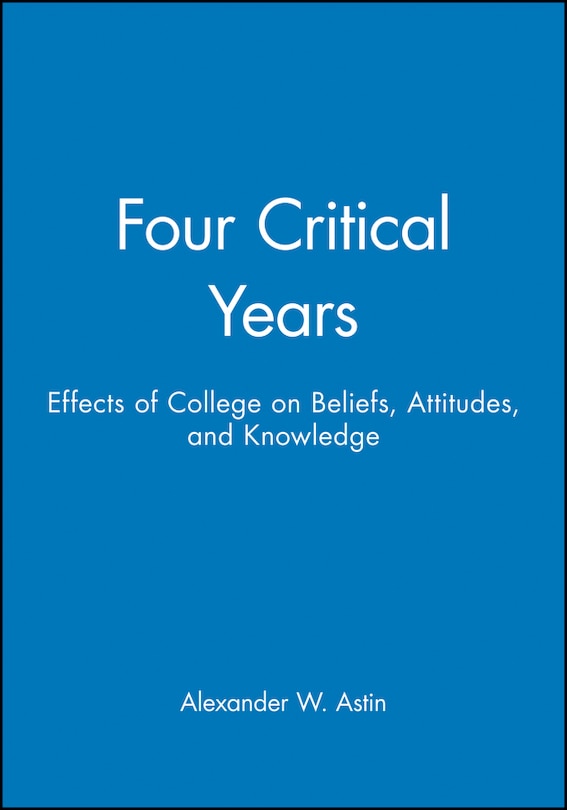 Front cover_Four Critical Years