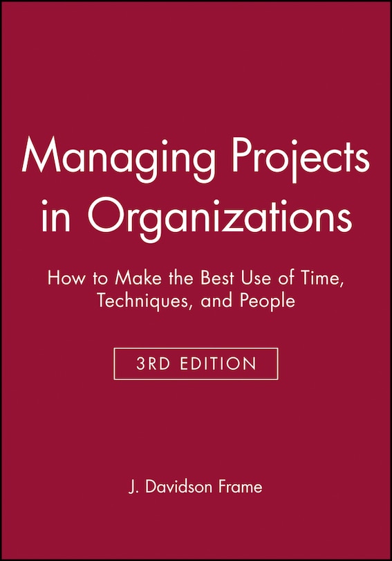 Front cover_Managing Projects in Organizations