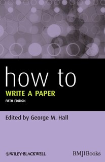 Front cover_How To Write a Paper