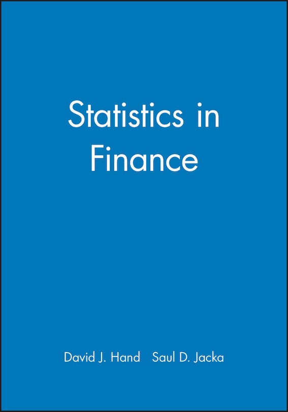 Front cover_Statistics in Finance