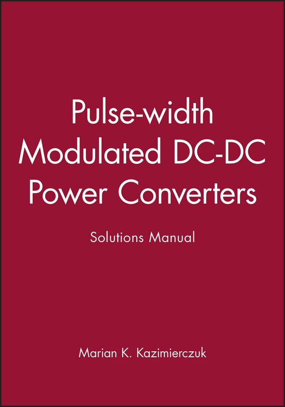 Couverture_Pulse-width Modulated DC-DC Power Converters