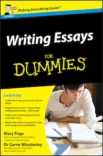 Front cover_Writing Essays For Dummies, UK Edition