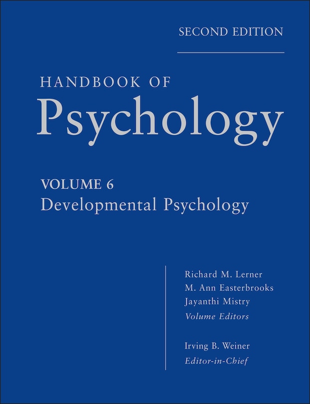 Couverture_Handbook of Psychology, Developmental Psychology