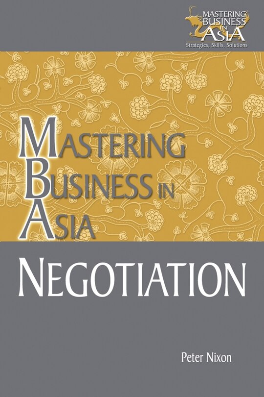 Couverture_Negotiation Mastering Business in Asia