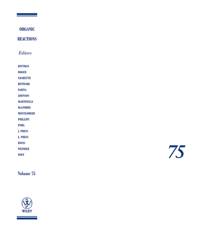 Front cover_Organic Reactions, Volume 75