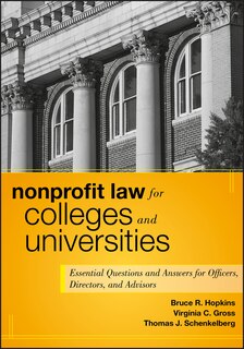Front cover_Nonprofit Law for Colleges and Universities