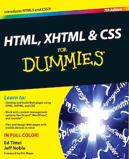 Front cover_HTML, XHTML and CSS For Dummies