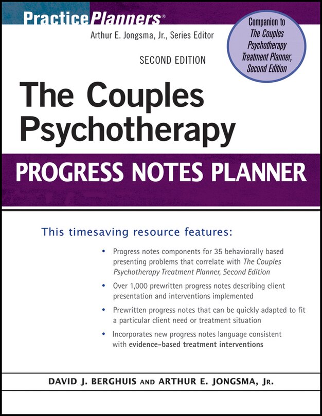Couverture_The Couples Psychotherapy Progress Notes Planner