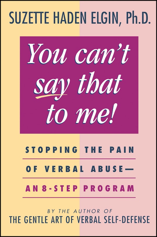 Front cover_You Can't Say That to Me