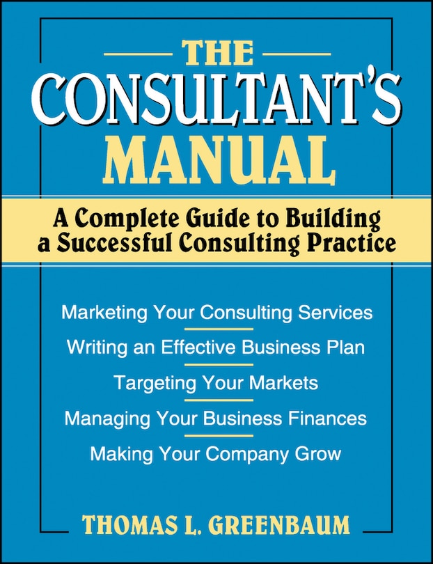 Couverture_The Consultant's Manual