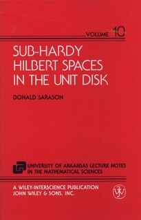 Front cover_Sub-Hardy Hilbert Spaces in the Unit Disk