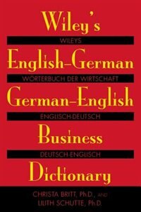 Front cover_Wiley's English-German, German-English Business Dictionary