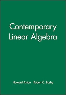 Front cover_Student Solutions Manual to accompany Contemporary Linear Algebra