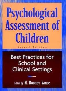 Couverture_Psychological Assessment of Children