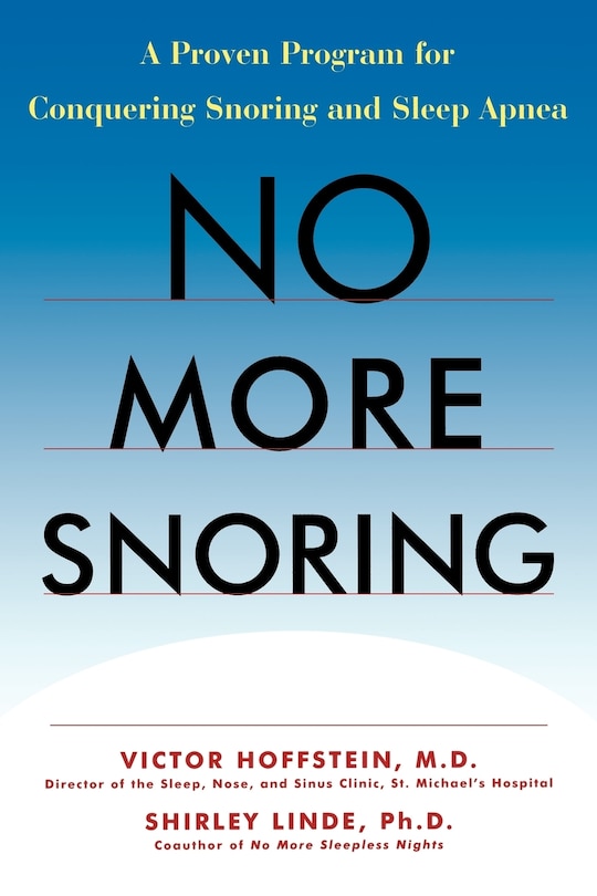 Front cover_No More Snoring