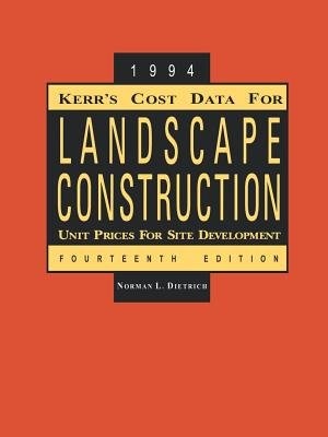 Front cover_Kerr's Cost Data for Landscape Construction
