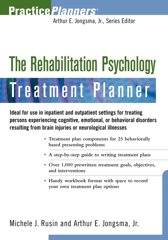 Front cover_The Rehabilitation Psychology Treatment Planner