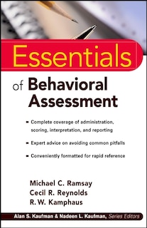 Couverture_Essentials of Behavioral Assessment
