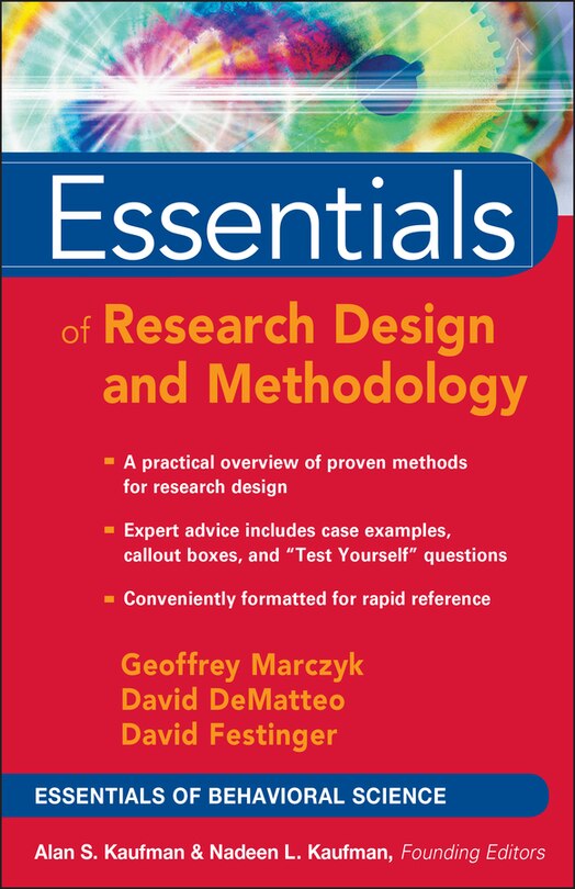 Front cover_Essentials of Research Design and Methodology