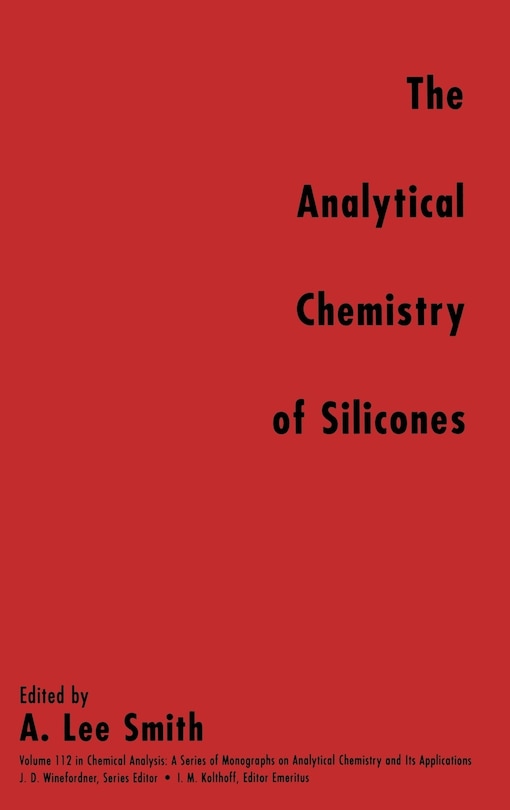 Front cover_The Analytical Chemistry of Silicones