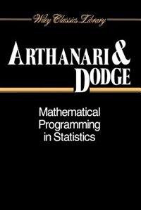 Couverture_Mathematical Programming in Statistics