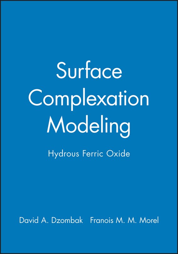 Front cover_Surface Complexation Modeling