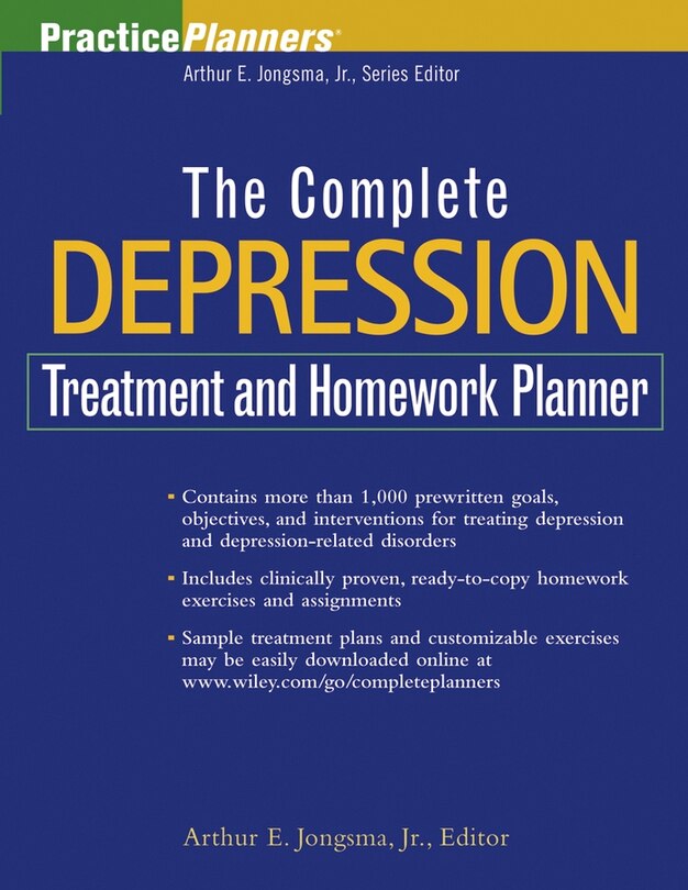 Front cover_The Complete Depression Treatment and Homework Planner