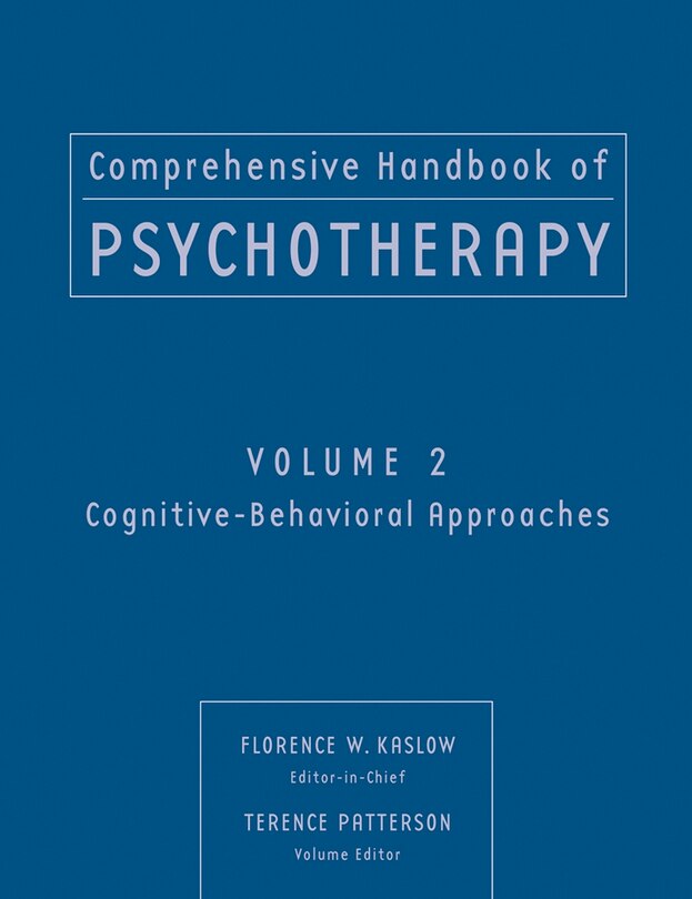 Couverture_Comprehensive Handbook of Psychotherapy, Cognitive-Behavioral Approaches