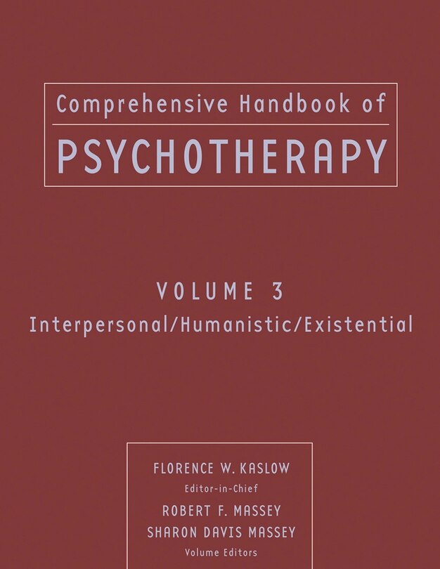 Couverture_Comprehensive Handbook of Psychotherapy, Interpersonal/Humanistic/Existential