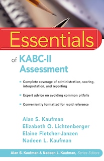 Front cover_Essentials of KABC-II Assessment