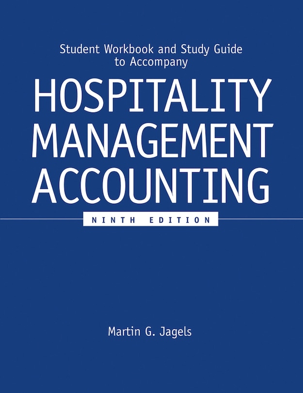 Couverture_Student Workbook and Study Guide to accompany Hospitality Management Accounting, 9e