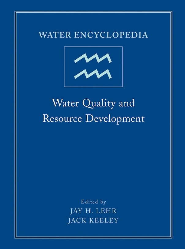 Couverture_Water Encyclopedia, Water Quality and Resource Development