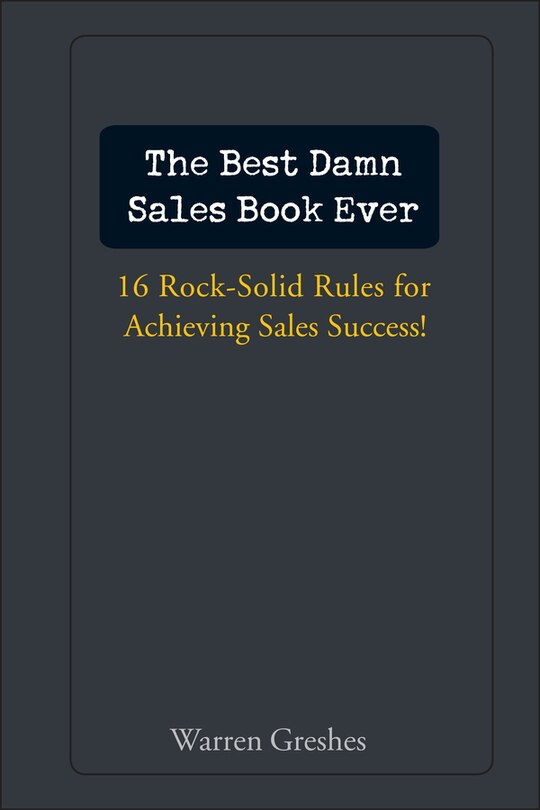Couverture_The Best Damn Sales Book Ever