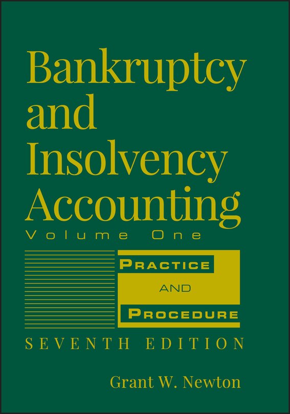 Couverture_Bankruptcy and Insolvency Accounting, Volume 1