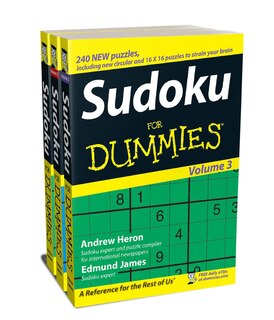 Sudoku For Dummies, 3 Volume Gift Pack