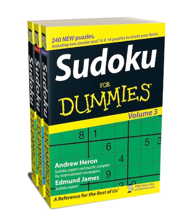 Sudoku For Dummies, 3 Volume Gift Pack