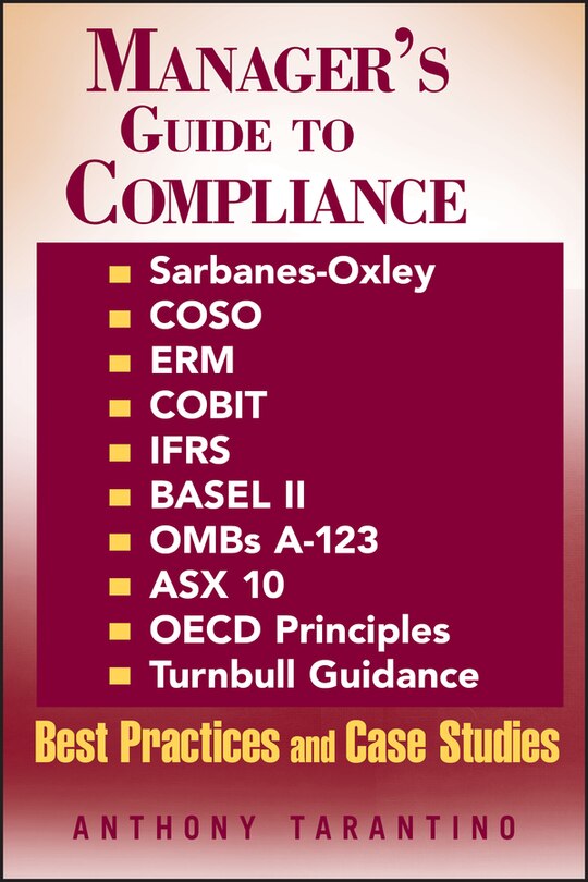 Couverture_Manager's Guide to Compliance