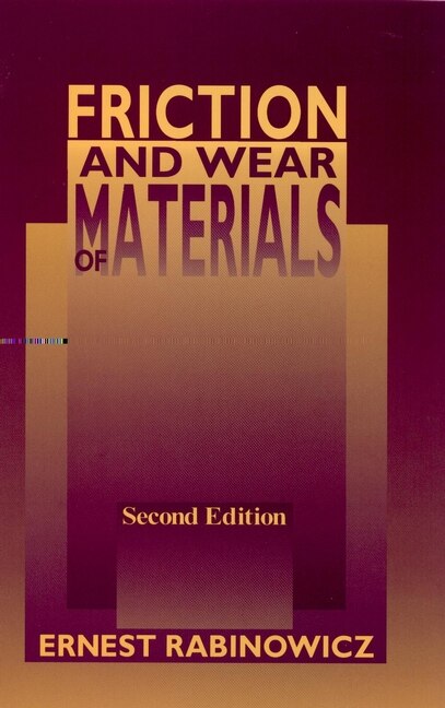 Front cover_Friction and Wear of Materials