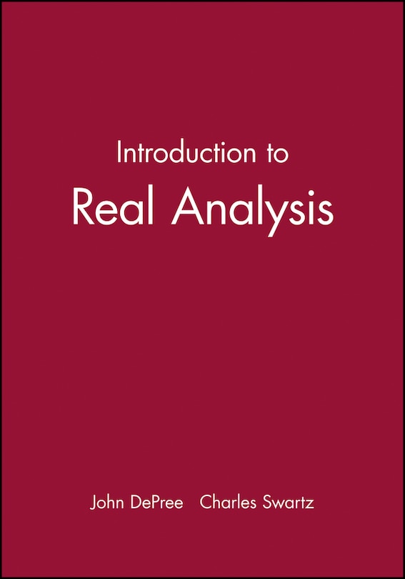 Front cover_Introduction to Real Analysis