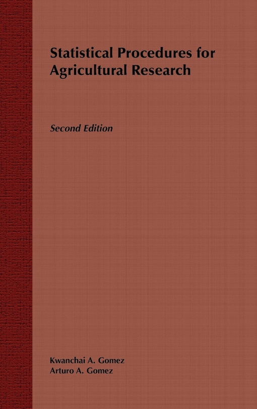 Couverture_Statistical Procedures for Agricultural Research