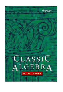 Front cover_Classic Algebra