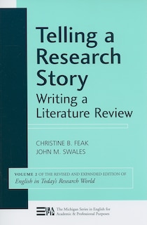 Front cover_Telling a Research Story: Writing a Literature Review