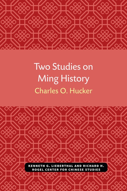 Couverture_Two Studies On Ming History