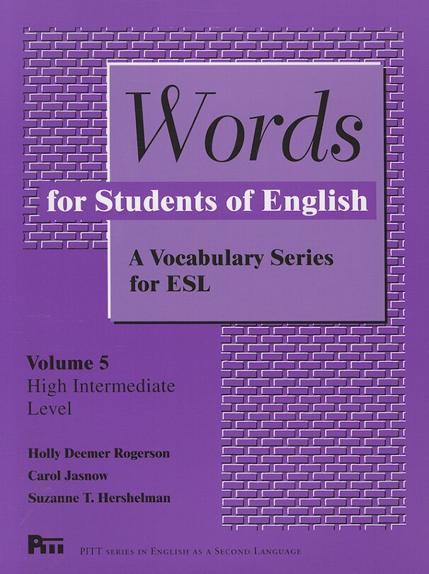 Front cover_Words For Students Of English, Vol. 5